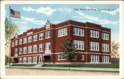 View of High School Building Postcard