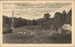Campus at Camp Billings 1917 Postcard