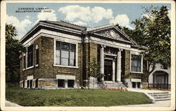 Carnegie Library Bellefontaine, OH Postcard Postcard