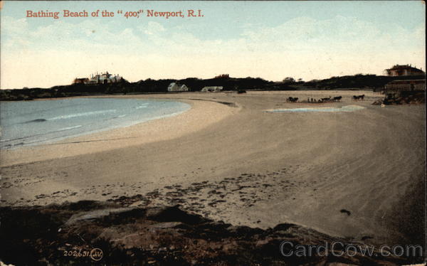 Bathing Beach of the 400 Newport Rhode Island