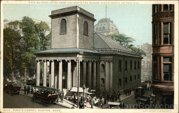 View of King's Chapel Boston Massachusetts