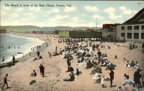 The Beach in front of the Bath House Venice California