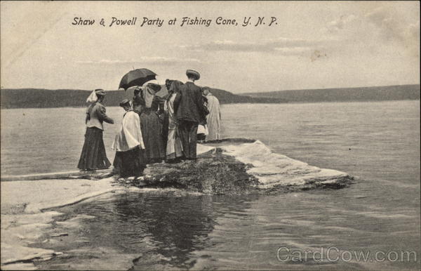Shaw & Powell Party at Fishing Cone Yellowstone National Park Wyoming