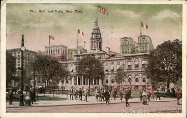 City Hall and Park New York