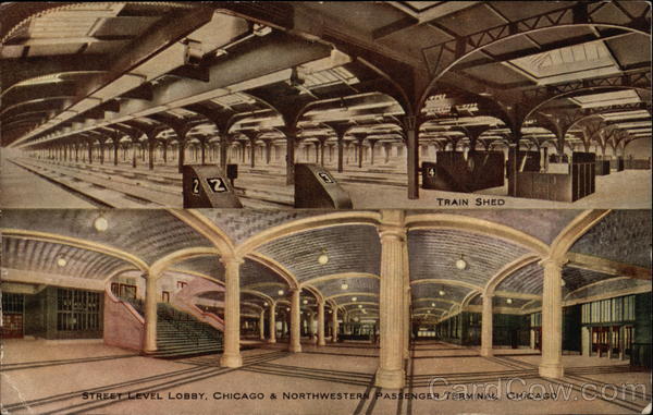 Street Level Lobby, Chicago & Northwestern Passenger Terminal Illinois
