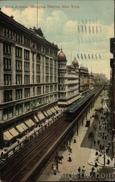 Sixth Avenue, Shopping District New York