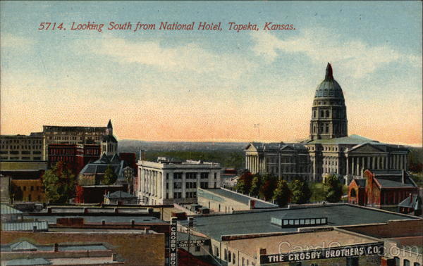 Looking South from National Hotel Topeka Kansas