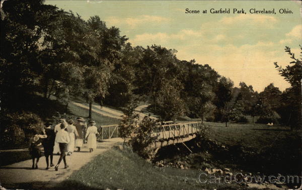 Scene at Garfield Park Cleveland Ohio