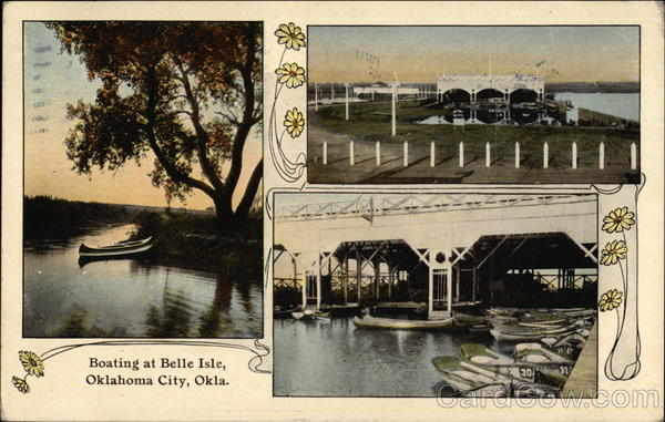 Boating at Belle Isle Oklahoma City