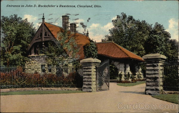 Entrance to John D. Rockefeller's Residence Cleveland Ohio