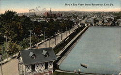 Bird's Eye View from Reservoir Postcard