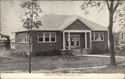 Memorial Library Building Postcard