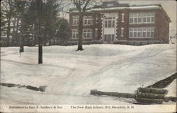 The New High School, 1915 Meredith, NH Postcard Postcard