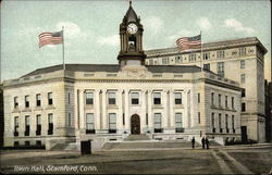 View of Town Hall Stamford, CT Postcard Postcard