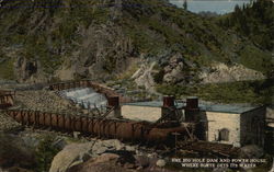 The Big Hole Dam and Power House Where Butte Gets Its Water Montana Postcard Postcard