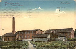 Print Works Factory Amana, IA Postcard Postcard