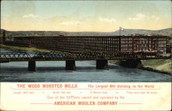 The Wood Worsted Mills Postcard