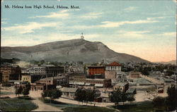 Mt. Helena from High School Postcard