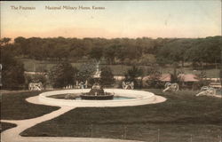 The Fountain, National Military Home Postcard