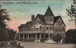 Hancock Library, National Military Home Leavenworth, KS Postcard Postcard