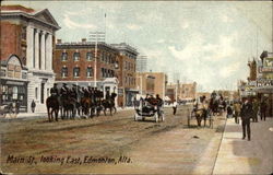 Main St., Looking East Edmonton, AB Canada Alberta Postcard Postcard