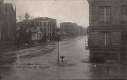 S. Ludlow Street in the Flood Dayton, OH Postcard Postcard
