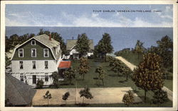 Four Gables & Lake Postcard