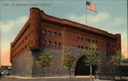 1st Regiment Armory Postcard