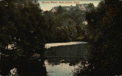 View of Huron River Postcard
