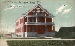 IOOF Hall, Reaney & Forest Sts Postcard