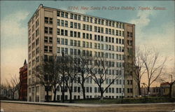 New Santa Fe Office Building Topeka, KS Postcard Postcard