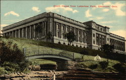Court House from Lakeview Park Postcard