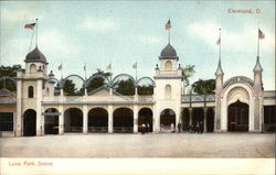 Luna Park Scene Postcard