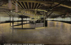 Interior Roller Rink, Euclid Beach Postcard