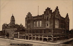 Masonic Temple Troy, OH Postcard Postcard