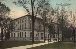 Law Department, University of Michigan Postcard