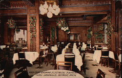 Main Cafe, Showing Electrical Fountain, Hotel Griswold Postcard
