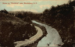 Scene on "Doolittle" Blacksburg, SC Postcard Postcard