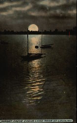Sunset, Creve Coeur Lake Postcard