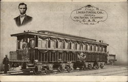 The Lincoln Funeral Car Souvenir - 42nd National Encampment G.A.R Postcard