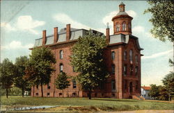 High School Building Postcard