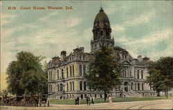 Court House Warsaw, IN Postcard Postcard