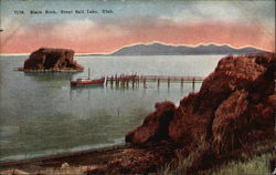 Black Rock Great Salt Lake, UT Postcard Postcard