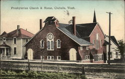 Presbyterian Church & Manse Chehalis, WA Postcard Postcard