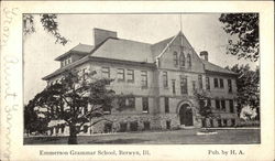 Emmerson Grammar School Berwyn, IL Postcard Postcard