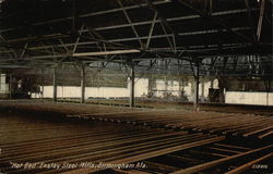 "Hot Bed" Ensley Steel Mills Postcard