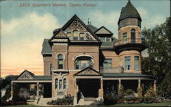 Governor's Mansion Topeka, KS Postcard Postcard