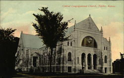 Central Congregational Church Topeka, KS Postcard Postcard