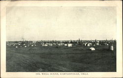 Oil Well Scene Postcard