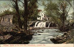 Ruins of the Old Mill Woodstock, NY Postcard Postcard